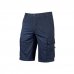 Upower Summer Bermuda Cargo de Algodon Elastico - Talla 3XL - Ajuste Slim-Fit, Bolsillos Multifuncionales, Triple Costura, Boton AntiaraÃ±azos, Proteccion DPI1 - Color Azul Oscuro Westlake