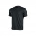 Upower Road Camiseta de Manga Corta Polycotton Jersey - Talla 3XL - Slim-Fit, Cuello Acanalado Elastico, Bolsillo Celular, Cinta Reflex, Proteccion DPI1 - Color Negro Carbon