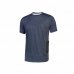 Upower Road Camiseta de Manga Corta en Polycotton Jersey - Talla XL - Slim-Fit, Cuello Acanalado Elastico, Bolsillo para Celular, Cinta Reflex, Proteccion DPI1 - Color Azul Marino