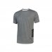 Upower Road Camiseta de Manga Corta en Polycotton Jersey - Talla XL - Slim-Fit, Cuello Acanalado Elastico, Bolsillo para Celular, Cinta Reflex, Proteccion DPI1 - Color Gris Meteorito