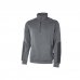 Upower Cushy Sudadera Cepillada con Media Cremallera - Talla L - Cuello Alto, Bolsillos con Cremallera, Refuerzos Antidesgaste, Detalles Reflectantes, Proteccion DPI1 - Color Gris Meteorito