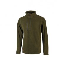 Upower Bering Sudadera de Trabajo con Medio Cremallera - Talla 4XL - Durabilidad y Confort, Proteccion DPI1, Material 100% Poliester - Color Verde Oscuro