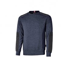 Upower Ryke Sudadera Cepillada Cuello Redondo - Talla M - Bolsillo Antebrazo, Refuerzos Antidesgaste, Elementos Reflectantes, Proteccion DPI1 - Color Azul Marino