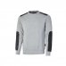 Upower Ryke Sudadera Cepillada Cuello Redondo - Talla S - Bolsillo Antebrazo, Refuerzos Duraderos, Elementos Reflectantes Seguridad - Color Gris Plateado