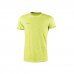 Upower Fluo Camiseta de Manga Corta - Talla XL - Algodon Flameado, Tejido Transpirable, Ajuste Slim-Fit, Cuello Redondo Acanalado - Color Amarillo Fluorescente