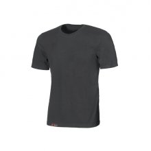 Upower Linear Camiseta Basica de Algodon - Talla M - Estructura Tubular sin Costuras, Cuello Acanalado, Proteccion DPI1, Lotes de 5 o 30 Unidades - Color Gris Meteorito