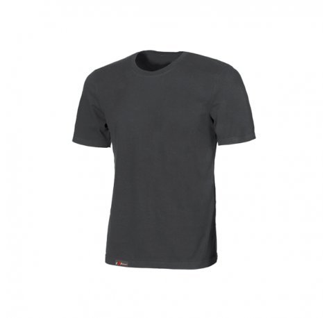 Upower Linear Camiseta Basica de Algodon - Talla M - Estructura Tubular sin Costuras, Cuello Acanalado, Proteccion DPI1, Lotes de 5 o 30 Unidades - Color Gris Meteorito