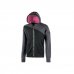 Upower Jupiter Lady Sudadera con Capucha para Mujer - Talla XL - Cremallera Impermeable, Bolsillos Oblicuos, PuÃ±os Elasticos, Fondo Acanalado, Inserciones Piping Fluo, Proteccion DPI1 - Color Gris Fucsia