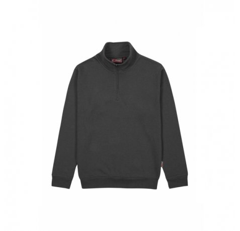 Upower Tautra Sudadera de Trabajo Confortable y Duradera - Talla XL - Polialgodon Perchado, Media Cremallera, Cuello Ajustable, PuÃ±os Canale Elastico, Proteccion DPI1 - Color Gris Meteorito