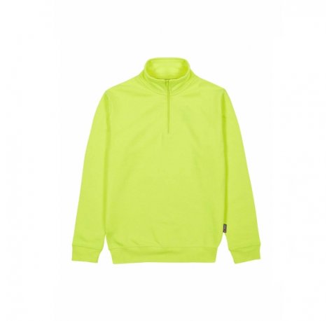 Upower Tautra Sudadera de Trabajo Confortable y Duradera - Talla XL - Polialgodon Perchado, Media Cremallera, Cuello Ajustable, PuÃ±os y Dobladillo Elastico, Proteccion DPI1 - Color Amarillo