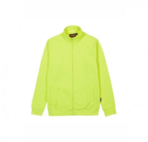 Upower Sotra Sudadera de Trabajo sin Capucha - Talla 5XL - Cremallera, Polialgodon Perchado, DiseÃ±o Ergonomico, PuÃ±os y Dobladillo Elastico, Bolsillos Laterales, Proteccion DPI1 - Color Amarillo