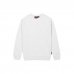 Upower Ombo Sudadera de Cuello Redondo - Talla S - Comodidad y Durabilidad, Polialgodon Suave, Resistencia a Lavados, Ajuste Perfecto, Proteccion DPI1 - Color Blanco