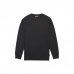 Upower Renga Camiseta de Manga Larga - Talla L - Algodon Jersey Suave, DiseÃ±o Elegante con Canale, Refuerzos en Hombros y Cuello, Proteccion DPI1 - Color Negro Carbon