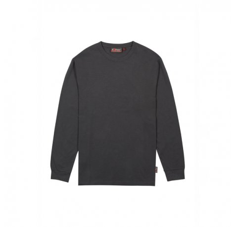 Upower Renga Camiseta de Manga Larga - Talla 3XL - Algodon Jersey Suave, DiseÃ±o Elegante con Canale, Refuerzos en Hombros y Cuello, Proteccion DPI1 - Color Gris Meteorito