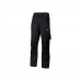 Upower Mallorca Pantalon de Trabajo Ergonomico - Talla 3XL - Algodon Elastico, Cintura Elastica, Multiples Bolsillos, Refuerzos Estrategicos, Cinta Reflectante, Triple Costura - Color Negro Carbon