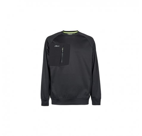 Upower York Sudadera Polar - Talla M - Cuello Redondo, Proteccion Termica - Color Negro Carbon