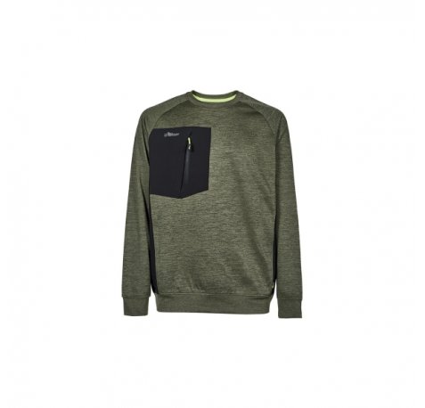 Upower York Sudadera Polar - Talla XL - Cuello Redondo, Proteccion Termica - Color Verde Oscuro