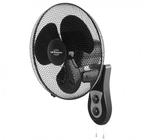 Orbegozo WF 0141 Ventilador de Pared - Potente Motor de 40W - 3 Velocidades de Ventilacion - Funcionamiento Silencioso - Cabezal Oscilante - Temporizador Programable