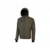 Upower Space Chaqueta Softshell - Talla S - Repelente al Agua, a Prueba de Viento, Forro Micropolar, Capucha Desmontable, Cremalleras Fluorescentes, Proteccion DPI1 - Color Verde Oscuro