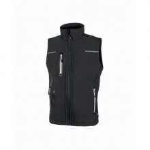 Upower Universe Chaleco Softshell Impermeable - Talla 2XL - Transpirable, Resistente al Viento, Forro Micropolar, Bolsillo Free Sound, Detalles Reflectantes, Proteccion DPI1 - Color Gris Asfalto