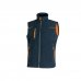Upower Universe Chaleco Softshell Impermeable - Talla 3XL - Transpirable, Resistente al Viento, Forro Micropolar, Cremallera Impermeable, Bolsillo Free Sound, Detalles Reflectantes, Proteccion DPI1 - Color Azul Marino