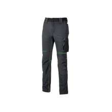 Upower World Pantalon Resistente y Transpirable - Talla S - Secado Rapido, Multiples Bolsillos Funcionales, Ajuste Retractil, Proteccion DPI1 - Color Gris Asfalto Verdoso