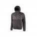 Upower Spock Chaqueta Hibrida Transpirable y Antiviento - Talla XL - Cremallera Impermeable, Capucha Ajustable, Acolchado sin Costuras, Bolsillos Fluorescentes, Proteccion DPI1 - Color Gris Asfalto