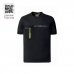 Upower Christal Camiseta Hombre con Termorregulacion Inteligente - Talla 2XL - Efecto Antimicrobiano, Detalles Reflectantes, Bolsillo con Cremallera, Proteccion DPI1 - Color Negro Carbon
