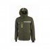 Upower Wink Chaqueta de Trabajo de Invierno - Talla S - Acolchado de Grafeno, Impermeable, Capucha Fija Regulable, Multibolsillos, Detalles Reflectantes, Proteccion DPI1 - Color Verde Oscuro