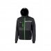Upower Galaxy Sudadera de Trabajo con Cremallera - Talla 5XL - Material Suave y Transpirable, Secado Rapido, Multiples Bolsillos, Capucha Ajustable, Detalles Reflectantes, Proteccion DPI1 - Color Gris Asfalto Verdoso