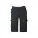 Upower Ares Bermudas de Trabajo con Corte Jogging - Talla S - Multibolsillos con Cremallera y Velcro, Proteccion Lumbar, Cinta Reflectante, Impermeables - Color Gris Asfalto