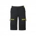 Upower Ares Bermudas de Trabajo con Corte Jogging - Talla 4XL - Tejido U-4 Way Stretch, Multibolsillos con Cremallera y Velcro, Proteccion Lumbar, Cinta Reflectante, Impermeables - Color Negro Carbon