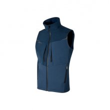 Upower Brio Chaleco de Trabajo Softshell - Talla L - Repelente al Agua, Interior de Microfleece, Tecnologia de Grafeno, Multiples Bolsillos, Detalles Reflectantes, Cremallera Waterproof - Color Azul Marino