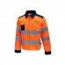 Upower Glare Chaqueta Funcional con Bolsillos Multifuncionales - Talla M - PuÃ±os y Cinturilla Ajustables, Rayas Reflectantes, Triple Costuras, Proteccion DPI2, Certificacion CE - Color Naranja Fluorescente