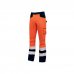 Upower Beacon Pantalon de Trabajo con Multiples Bolsillos - Talla 4XL - Cintura Porta Martillo, Rodillas Preformadas, Cintas Reflectantes, Proteccion DPI2, Costuras Reforzadas - Color Naranja Fluorescente