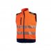 Upower Dany Chaleco Soft Shell Transpirable - Talla M - Impermeable, Bolsillo Pecho Cremallera, Cordon Antienredo, Corte Ajustado, Bandas Reflex, Proteccion DPI2 - Color Naranja Fluorescente