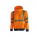 Upower Melody Sudadera Moderna - Talla 4XL - Rayas Reflectantes, Cremallera Central, Cuello Alto, Capuchon Desmontable, PuÃ±os Elasticos, Proteccion DPI2, Bolsillos Inferiores - Color Naranja Fluorescente
