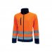 Upower Boing Chaqueta Polar con Cremallera Completa - Talla 2XL - Bolsillos con Cierre, Rayas Reflectantes, Proteccion DPI2, Durabilidad Hasta 50 Lavados, Material 100% Poliester - Color Naranja Fluorescente