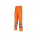 Upower Vega Pantalon de Trabajo de Verano - Talla 2XL - Alta Visibilidad, Comodidad y Resistencia, Refuerzos Lumbar y Rodillas, Cierre Cremallera, Bolsillos Multifuncionales - Color Naranja Fluorescente