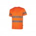 Upower Mizar Camiseta de Trabajo Alta Visibilidad - Talla 5XL - Bandas Reflectantes, Tejido Transpirable Nido de Abeja, Cinta Antisudor, Durabilidad Hasta 25 Lavados - Color Naranja Fluorescente