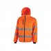 Upower Imai Chaqueta Acolchada de Trabajo - Talla 5XL - Tejido Repelente al Agua, Bandas Reflectantes, Capucha Desmontable, PuÃ±os Elasticos, Amplios Bolsillos, Resistente a Lavados - Color Naranja Fluorescente