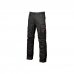Upower Smile Pantalones de Trabajo en Algodon Elastico - Talla 50 - Bolsillos Multifuncionales, Cierre Resistente, Refuerzo en Rodillas, Ajuste Slim Fit, Proteccion DPI1 - Color Negro Carbon