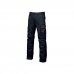 Upower Smile Pantalones de Trabajo en Algodon Elastico - Talla 46 - Multiples Bolsillos, Cierre con Cremallera, Refuerzos en Rodillas, Ajuste Slim Fit, Proteccion DPI1 - Color Azul Marino
