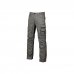 Upower Smile Pantalones de Trabajo en Algodon Elastico - Talla 48 - Multiples Bolsillos, Cierre Cremallera y Boton Resistente, Refuerzos, Ajuste Slim Fit, Proteccion DPI1 - Color Gris Piedra