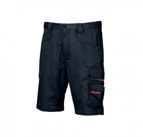 Upower Party Pantalon Corto Multifuncional - Talla 46 - Multiples Bolsillos, Cierre de Seguridad, Cintura Ajustable, Costuras Reforzadas, Proteccion DPI1 - Color Azul Marino