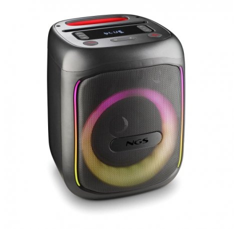 NGS Wild Swag Go Altavoz Portatil 80W TWS Bluetooth 5.0 - Autonomia hasta 10h - USB y Aux In - Iluminacion LED - Color Negro