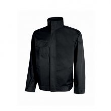 Upower Sofia Cazadora de Trabajo Resistente - Talla XL - Tejido Mechanical Stretch, Lavable a Alta Temperatura, Bolsillos con Cierre, PuÃ±os Ajustables, Tirador Portacredenciales - Color Negro Carbon