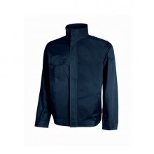 Upower Sofia Cazadora de Trabajo Resistente y Funcional - Talla 4XL - Tejido Mechanical Stretch, Lavable a Alta Temperatura, Bolsillos con Cierre, PuÃ±os Ajustables - Color Azul Oscuro Westlake
