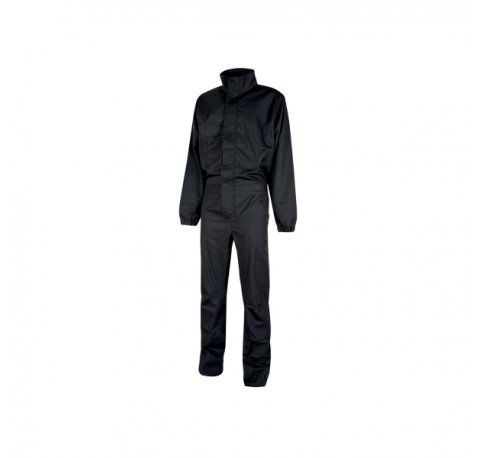 Upower Roma Mono de Trabajo - Talla 3XL - Policoton Mechanical Stretch, Multiples Bolsillos, Cinta Porta-Identificacion, Rodillas Preformadas, Triple Costura - Color Negro Carbon