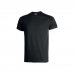 Upower Figi Camiseta de Trabajo Confortable - Talla S - Algodon Cardado, Cuello Elastico Acanalado, Cinta Para-Sudor, Proteccion DPI1 - Color Negro Carbon